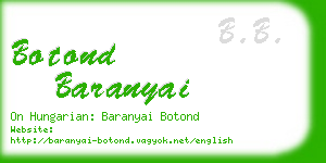 botond baranyai business card